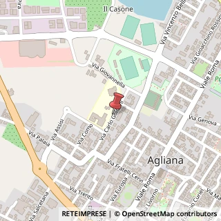 Mappa Via Carlo Goldoni,  32, 51031 Agliana, Pistoia (Toscana)