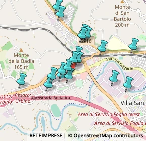 Mappa Via Yuri Gagarin, 61100 Pesaro PU, Italia (0.8305)