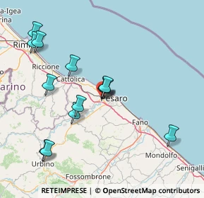 Mappa Via Yuri Gagarin, 61100 Pesaro PU, Italia (16.29692)