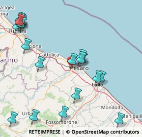 Mappa Via Yuri Gagarin, 61100 Pesaro PU, Italia (21.3005)