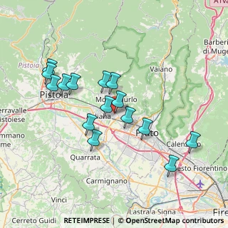 Mappa Via del Pino, 59013 Montemurlo PO, Italia (7.028)