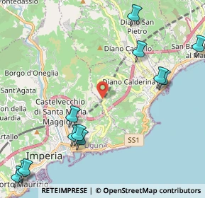 Mappa Strada Diano Gorleri, 18013 Diano Marina IM, Italia (2.96167)