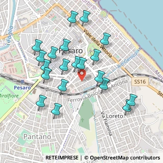 Mappa Via Orazio Flacco, 61121 Pesaro PU, Italia (0.4935)