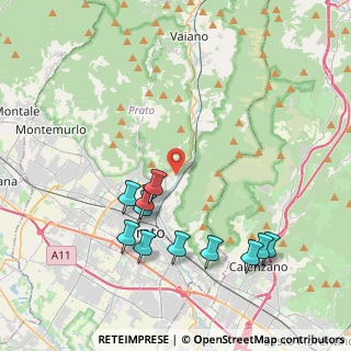 Mappa Via Guado a Santa Lucia, 59100 Prato PO, Italia (4.44182)