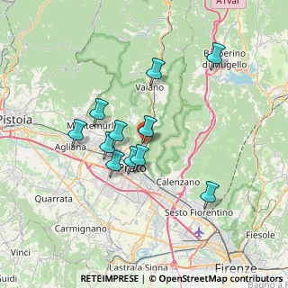 Mappa Via Guado a Santa Lucia, 59100 Prato PO, Italia (6.22545)