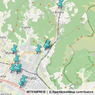 Mappa Via Guado a Santa Lucia, 59100 Prato PO, Italia (2.94182)