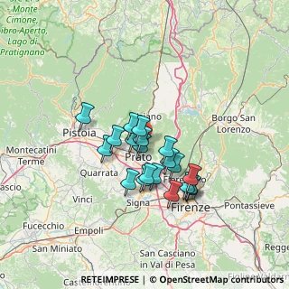 Mappa Via Guado a Santa Lucia, 59100 Prato PO, Italia (10.655)
