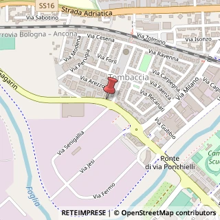 Mappa Via Y. A. Gagarin, 34, 61122 Fossombrone, Pesaro e Urbino (Marche)
