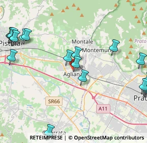 Mappa Via Antonio Vivaldi, 51031 Agliana PT, Italia (5.9995)