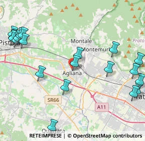 Mappa Via Antonio Vivaldi, 51031 Agliana PT, Italia (5.719)