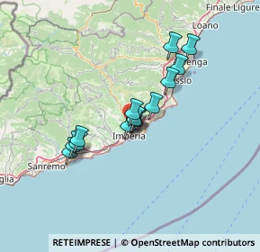 Mappa A10 Genova - Ventimiglia, 18100 Imperia IM, Italia (10.49)