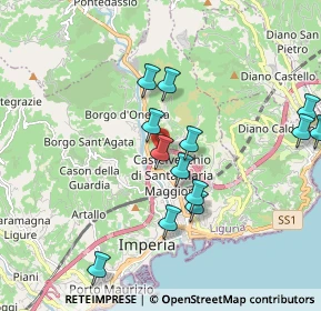 Mappa A10 Genova - Ventimiglia, 18100 Imperia IM, Italia (1.93615)