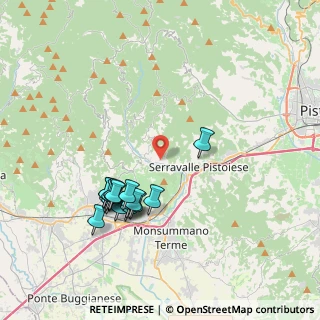 Mappa Via di Granatino, 51016 Montecatini Terme PT, Italia (3.90824)
