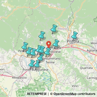 Mappa Via di Granatino, 51016 Montecatini Terme PT, Italia (6.37385)