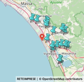Mappa Viale Sergio Bernardini, 55041 Camaiore LU, Italia (6.88765)