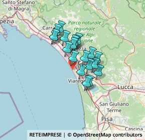 Mappa Viale Sergio Bernardini, 55041 Camaiore LU, Italia (9.473)