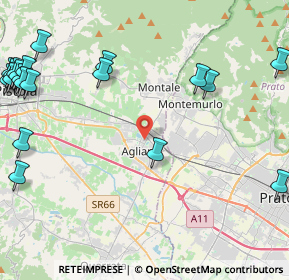 Mappa Via Gioacchino Rossini, 51031 Agliana PT, Italia (6.594)