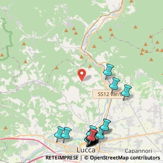 Mappa Via dei bertolotti, 55100 Lucca LU, Italia (6.439)