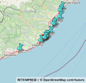 Mappa Via Milano, 18013 Diano Marina IM, Italia (10.79833)