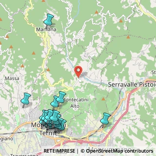 Mappa Via Delle Vigne, 51016 Montecatini Terme PT, Italia (3.22)