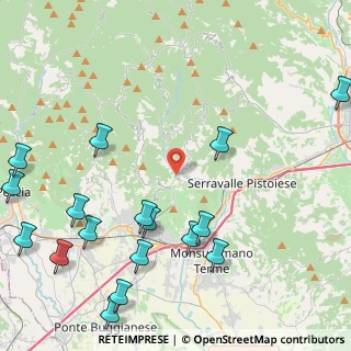 Mappa Via Delle Vigne, 51016 Montecatini Terme PT, Italia (5.98941)