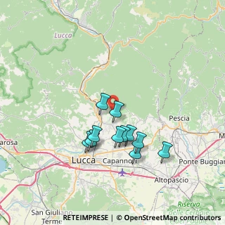 Mappa Via di Ciciana, 55100 Lucca LU, Italia (6.35)