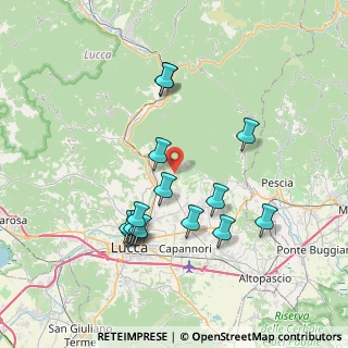 Mappa Via di Ciciana, 55100 Lucca LU, Italia (7.456)