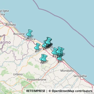 Mappa Via Giovanni Branca, 61121 Pesaro PU, Italia (7.72067)