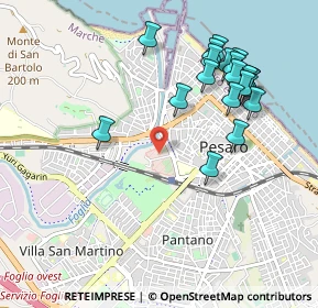 Mappa Via Acquedotto, 61121 Pesaro PU, Italia (1.078)