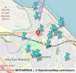 Mappa Via Acquedotto, 61121 Pesaro PU, Italia (1.01412)