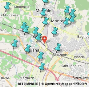 Mappa Via Paolo Paoletti, 51037 Montale PT, Italia (2.4325)