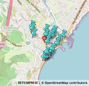 Mappa Piazza Giuseppe Mazzini, 18013 Diano Marina IM, Italia (0.277)