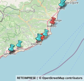 Mappa Via Nizza, 18013 Diano Marina IM, Italia (18.85)