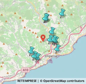 Mappa Via Ettore Talluri, 18100 Imperia IM, Italia (3.08364)