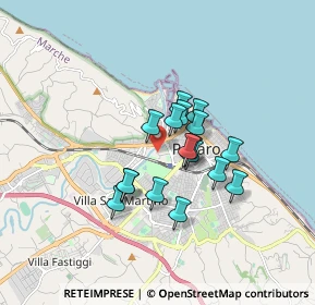 Mappa Via dell'Acquedotto, 61121 Pesaro PU, Italia (1.24118)