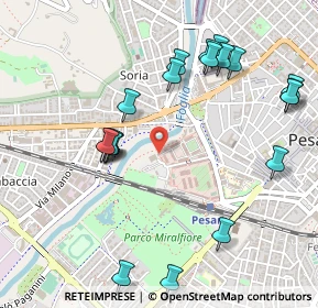 Mappa Via dell'Acquedotto, 61121 Pesaro PU, Italia (0.5815)