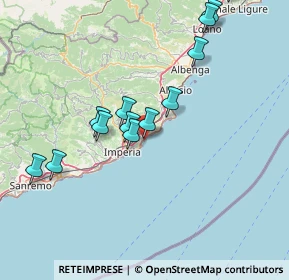 Mappa Porto turistico lungo mare italia, 18013 Diano Marina IM, Italia (15.47231)