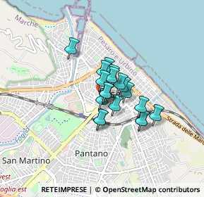Mappa Via Almerici, 61100 Pesaro PU, Italia (0.475)