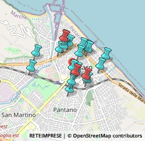 Mappa Via Almerici, 61100 Pesaro PU, Italia (0.5885)