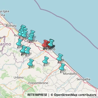Mappa Via Almerici, 61121 Pesaro PU, Italia (14.6095)