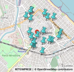 Mappa Via Almerici, 61100 Pesaro PU, Italia (0.411)