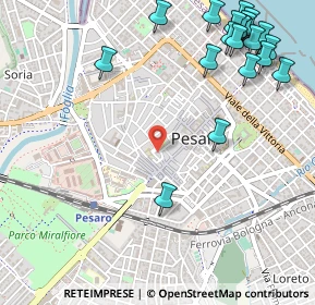 Mappa Via Almerici, 61100 Pesaro PU, Italia (0.7455)