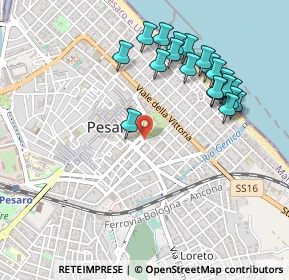 Mappa Piazzale Matteotti Giacomo, 61121 Pesaro PU, Italia (0.5275)