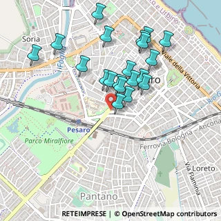 Mappa Piazzale Garibaldi Giuseppe, 61121 Pesaro PU, Italia (0.453)