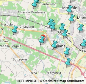 Mappa Via Calamandrei, 51031 Agliana PT, Italia (2.8825)