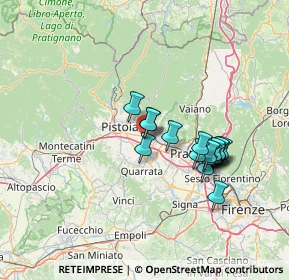 Mappa Via Calamandrei, 51031 Agliana PT, Italia (12.21353)