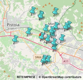 Mappa Via Calamandrei, 51031 Agliana PT, Italia (3.472)