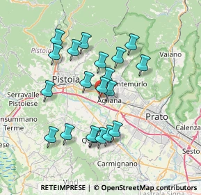 Mappa Via Calamandrei, 51031 Agliana PT, Italia (6.694)