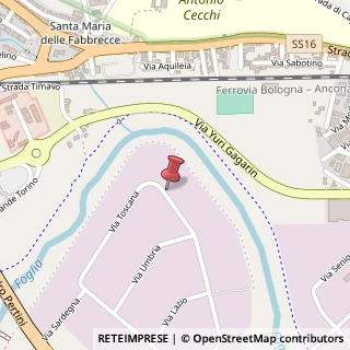 Mappa Via Toscana, 85, 61122 Pesaro, Pesaro e Urbino (Marche)