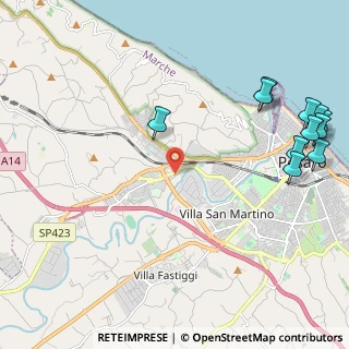 Mappa Via Yuri Gagarin, 61122 Pesaro PU, Italia (3.02182)